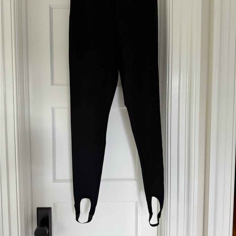 Mango Black stirrup Leggings